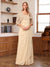 A-Line/Princess Square Neck Sleeveless Floor-Length Mother of the Bride Dresses with Sequins
