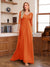 A-Line/Princess V-Neck Half Sleeves Floor-Length Mother of the Bride Dresses with Lace & Sequins