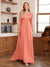 A-Line/Princess V-Neck Half Sleeves Floor-Length Mother of the Bride Dresses with Lace & Sequins