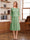 A-Line/Princess Scoop Half Sleeves Tea-Length Mother of the Bride Dresses with Lace&Embroidery