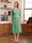 A-Line/Princess Scoop Half Sleeves Tea-Length Mother of the Bride Dresses with Lace&Embroidery