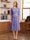 A-Line/Princess Scoop Half Sleeves Tea-Length Mother of the Bride Dresses with Lace&Embroidery