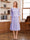 A-Line/Princess Scoop Half Sleeves Tea-Length Mother of the Bride Dresses with Lace&Embroidery