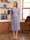 A-Line/Princess Scoop Half Sleeves Tea-Length Mother of the Bride Dresses with Lace&Embroidery