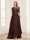 A-Line/Princess Scoop Half Sleeves Floor-Length Mother of the Bride Dresses with Lace