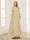 A-Line/Princess Scoop Half Sleeves Floor-Length Mother of the Bride Dresses with Lace