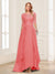 A-Line/Princess Scoop Half Sleeves Floor-Length Mother of the Bride Dresses with Lace