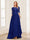 A-Line/Princess Scoop Half Sleeves Floor-Length Mother of the Bride Dresses with Lace