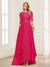 A-Line/Princess Scoop Half Sleeves Floor-Length Mother of the Bride Dresses with Lace
