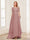 A-Line/Princess Scoop Half Sleeves Floor-Length Mother of the Bride Dresses with Lace
