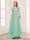 A-Line/Princess Scoop Half Sleeves Floor-Length Mother of the Bride Dresses with Lace