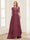 A-Line/Princess Scoop Half Sleeves Floor-Length Mother of the Bride Dresses with Lace
