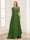 A-Line/Princess Scoop Half Sleeves Floor-Length Mother of the Bride Dresses with Lace
