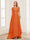 A-Line/Princess Scoop Half Sleeves Floor-Length Mother of the Bride Dresses with Lace