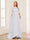 A-Line/Princess Scoop Half Sleeves Floor-Length Mother of the Bride Dresses with Lace