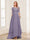 A-Line/Princess Scoop Half Sleeves Floor-Length Mother of the Bride Dresses with Lace