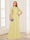 A-Line/Princess Scoop Half Sleeves Floor-Length Mother of the Bride Dresses with Lace&Ruched