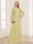 A-Line/Princess Scoop Half Sleeves Floor-Length Mother of the Bride Dresses with Lace&Ruched