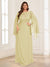 A-Line/Princess Scoop Half Sleeves Floor-Length Plus Size Mother of the Bride Dresses with Lace & Ruched