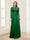 A-Line/Princess Scoop Long Sleeves Floor-Length Mother of the Bride Dresses with Lace & Beading