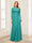 A-Line/Princess Scoop Long Sleeves Floor-Length Mother of the Bride Dresses with Lace & Beading