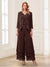 Jumpsuits V-Neck 3/4 Sleeves Ankle-Length Two Pieces Mother of the Bride Pantsuit with Lace