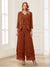 Jumpsuits V-Neck 3/4 Sleeves Ankle-Length Two Pieces Mother of the Bride Pantsuit with Lace