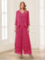 Jumpsuits V-Neck 3/4 Sleeves Ankle-Length Two Pieces Mother of the Bride Pantsuit with Lace