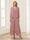Jumpsuits V-Neck 3/4 Sleeves Ankle-Length Two Pieces Mother of the Bride Pantsuit with Lace