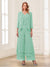 Jumpsuits V-Neck 3/4 Sleeves Ankle-Length Two Pieces Mother of the Bride Pantsuit with Lace