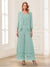 Jumpsuits V-Neck 3/4 Sleeves Ankle-Length Two Pieces Mother of the Bride Pantsuit with Lace