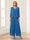 Jumpsuits V-Neck 3/4 Sleeves Ankle-Length Two Pieces Mother of the Bride Pantsuit with Lace
