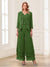 Jumpsuits V-Neck 3/4 Sleeves Ankle-Length Two Pieces Mother of the Bride Pantsuit with Lace