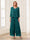 Jumpsuits V-Neck 3/4 Sleeves Ankle-Length Two Pieces Mother of the Bride Pantsuit with Lace
