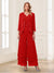 Jumpsuits V-Neck 3/4 Sleeves Ankle-Length Two Pieces Mother of the Bride Pantsuit with Lace