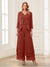 Jumpsuits V-Neck 3/4 Sleeves Ankle-Length Two Pieces Mother of the Bride Pantsuit with Lace