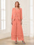 Jumpsuits V-Neck 3/4 Sleeves Ankle-Length Two Pieces Mother of the Bride Pantsuit with Lace