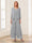 Jumpsuits V-Neck 3/4 Sleeves Ankle-Length Two Pieces Mother of the Bride Pantsuit with Lace