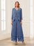 Jumpsuits V-Neck 3/4 Sleeves Ankle-Length Two Pieces Mother of the Bride Pantsuit with Lace