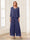 Jumpsuits V-Neck 3/4 Sleeves Ankle-Length Two Pieces Mother of the Bride Pantsuit with Lace