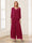 Jumpsuits V-Neck 3/4 Sleeves Ankle-Length Two Pieces Mother of the Bride Pantsuit with Lace