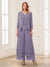 Jumpsuits V-Neck 3/4 Sleeves Ankle-Length Two Pieces Mother of the Bride Pantsuit with Lace