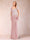 Sheath/Column V-Neck Floor-Length Short Sleeves Mother of the Bride Dresses with Sequins & Split Side