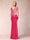 Sheath/Column V-Neck Floor-Length Short Sleeves Mother of the Bride Dresses with Sequins & Split Side