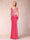 Sheath/Column V-Neck Floor-Length Short Sleeves Mother of the Bride Dresses with Sequins & Split Side