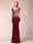 Sheath/Column V-Neck Floor-Length Short Sleeves Mother of the Bride Dresses with Sequins & Split Side