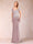 Sheath/Column V-Neck Floor-Length Short Sleeves Mother of the Bride Dresses with Sequins & Split Side