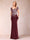 Sheath/Column V-Neck Floor-Length Short Sleeves Mother of the Bride Dresses with Sequins & Split Side