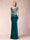 Sheath/Column V-Neck Floor-Length Short Sleeves Mother of the Bride Dresses with Sequins & Split Side