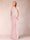 Sheath/Column V-Neck Floor-Length Short Sleeves Mother of the Bride Dresses with Sequins & Split Side